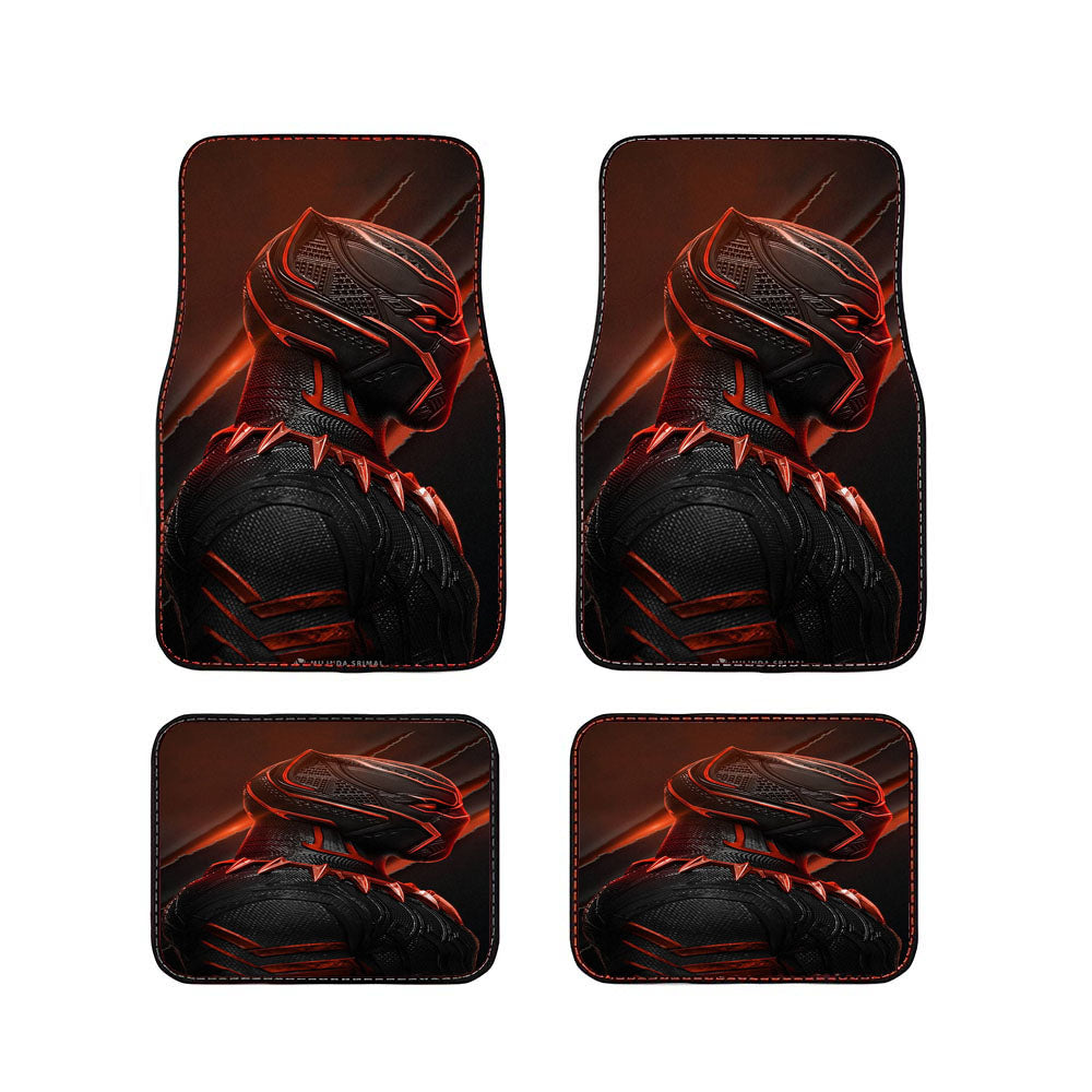 Black Panther Red Mask Poster Car Floor Mats Accessories