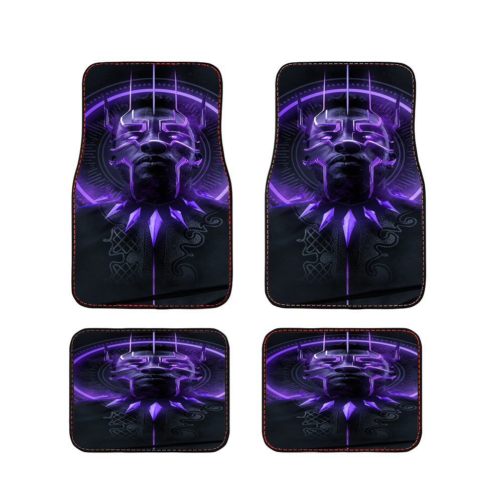 Black Panther The King Tchalla Purple Car Floor Mats Accessories