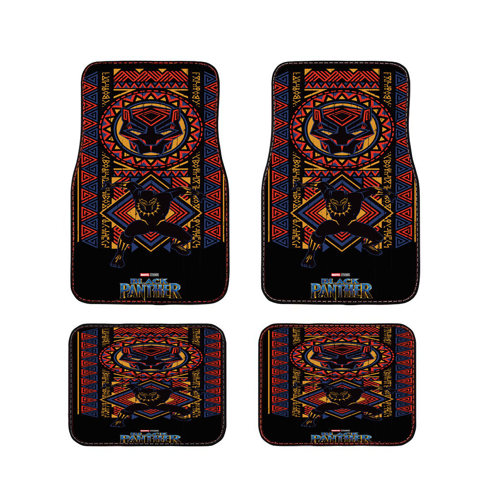 Black Panther Tribal Car Floor Mats Accessories