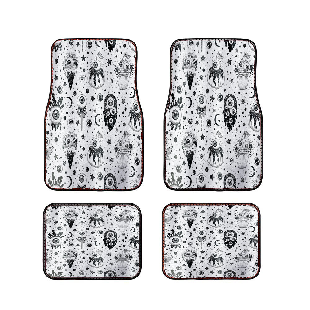 Black Skull Car Floor Mats Accessories