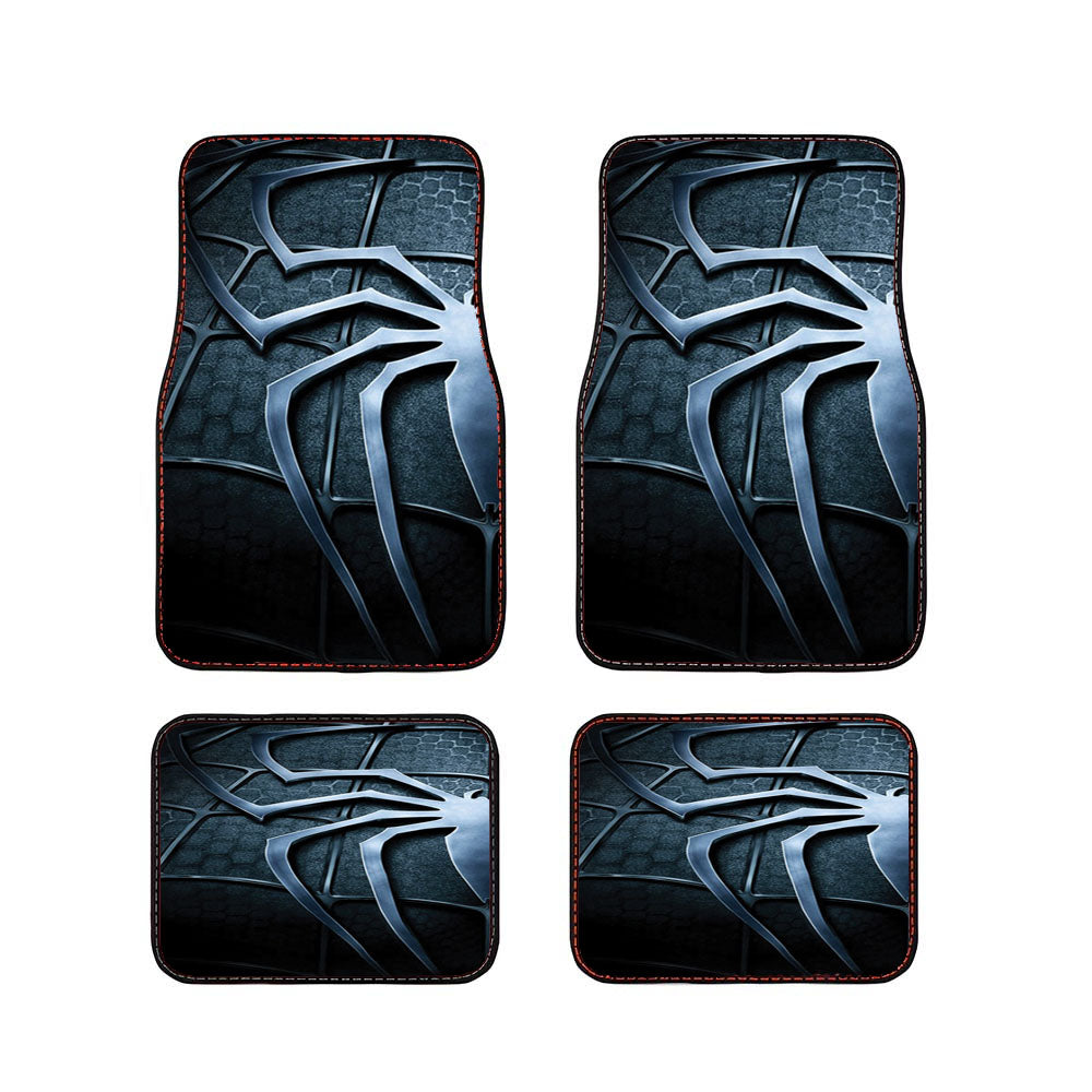 Black Spider Man Suit Car Floor Mats Accessories