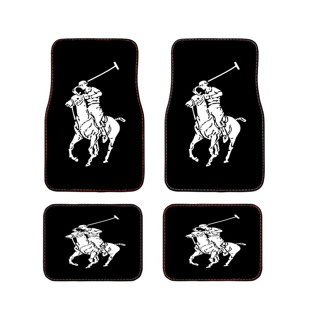 Black White Polo Ralph Lauren Logo Car Floor Mats Accessories