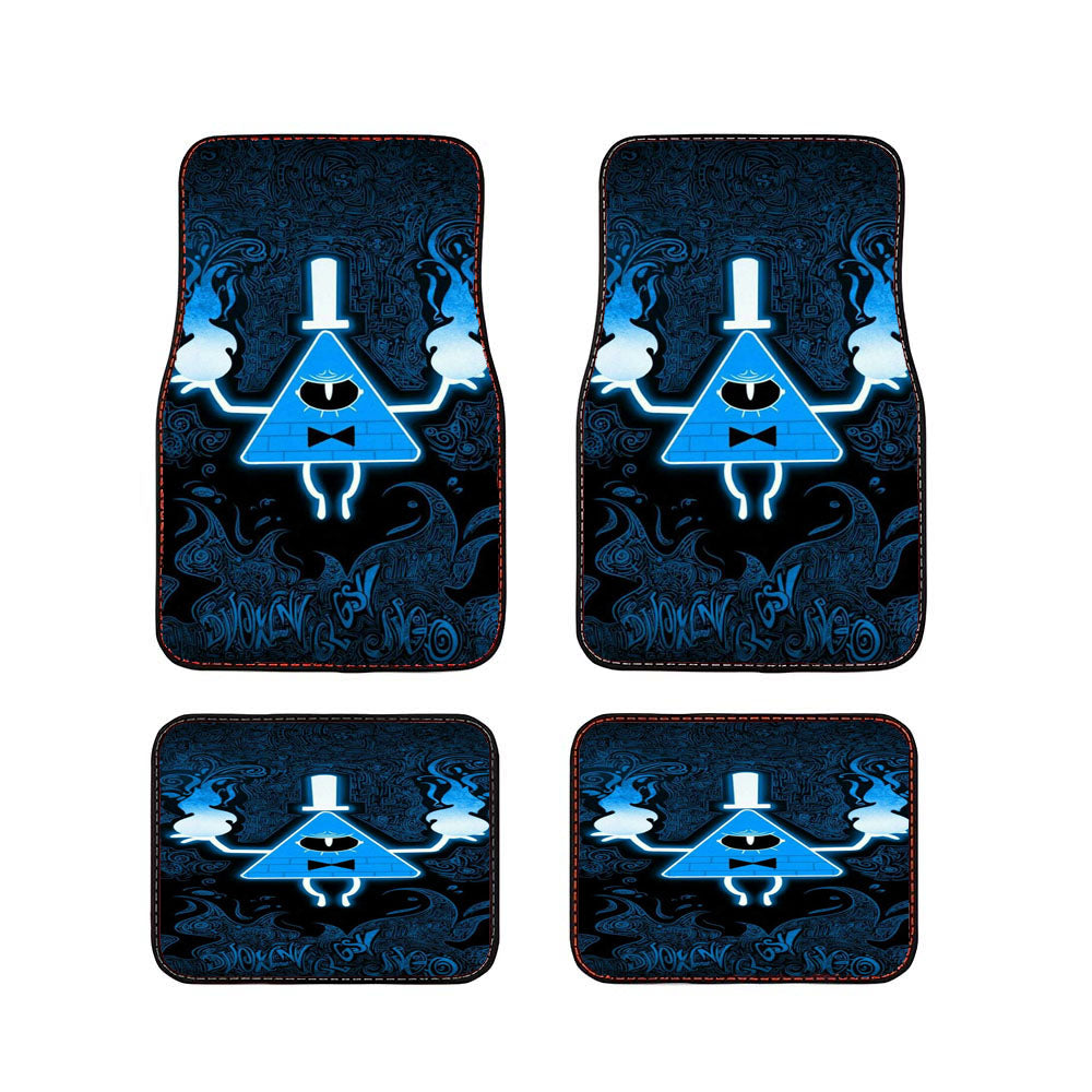 Blue Bill Cipher Gravity Falls Weirdmageddon Car Floor Mats Accessories