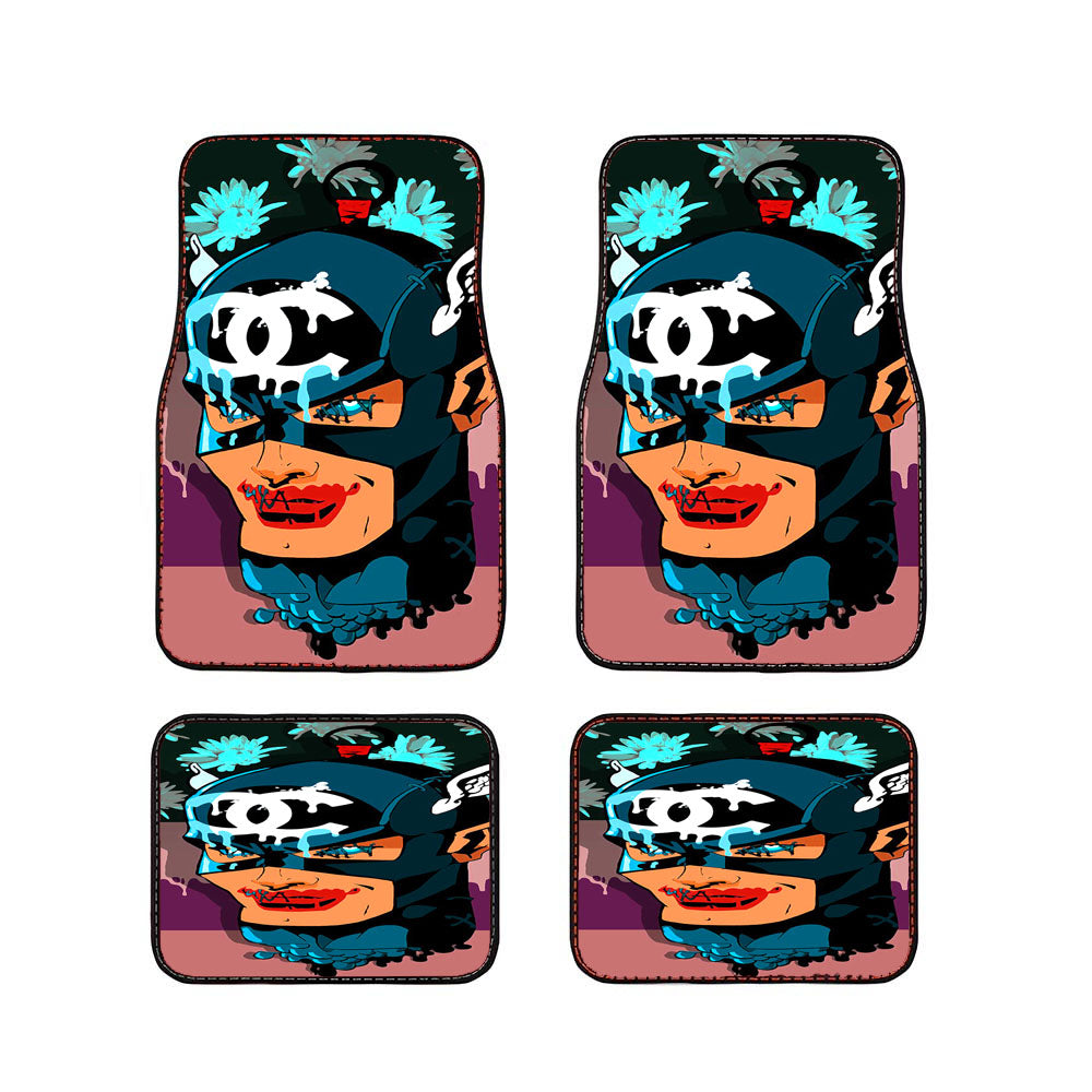 Blue Flash Voodoo Doll Car Floor Mats Accessories