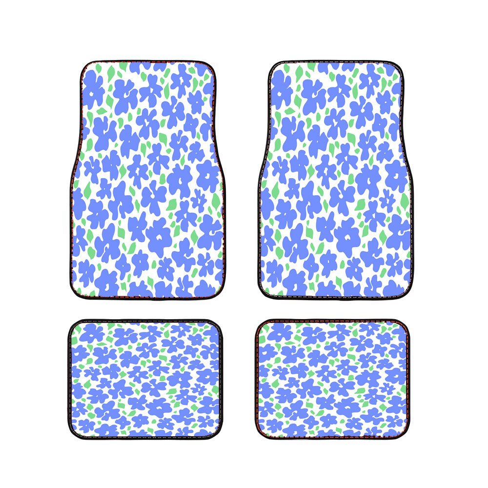 Blue Spring Flowers Car Floor Mats Accessories