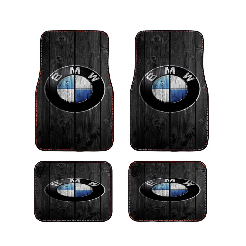 Bmw Car Logo Dark Wood Wallpaper Car Floor Mats Accessories