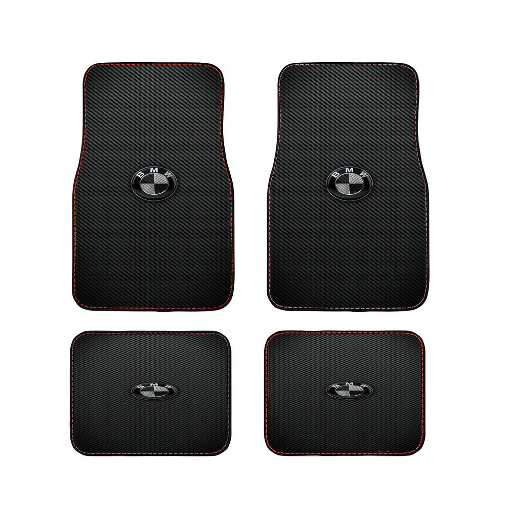 Bmw Cars Carbon Fiber Logo Car Floor Mats Accessories