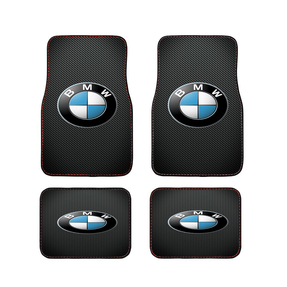 Bmw Logo Carbon Fiber Car Floor Mats Accessories