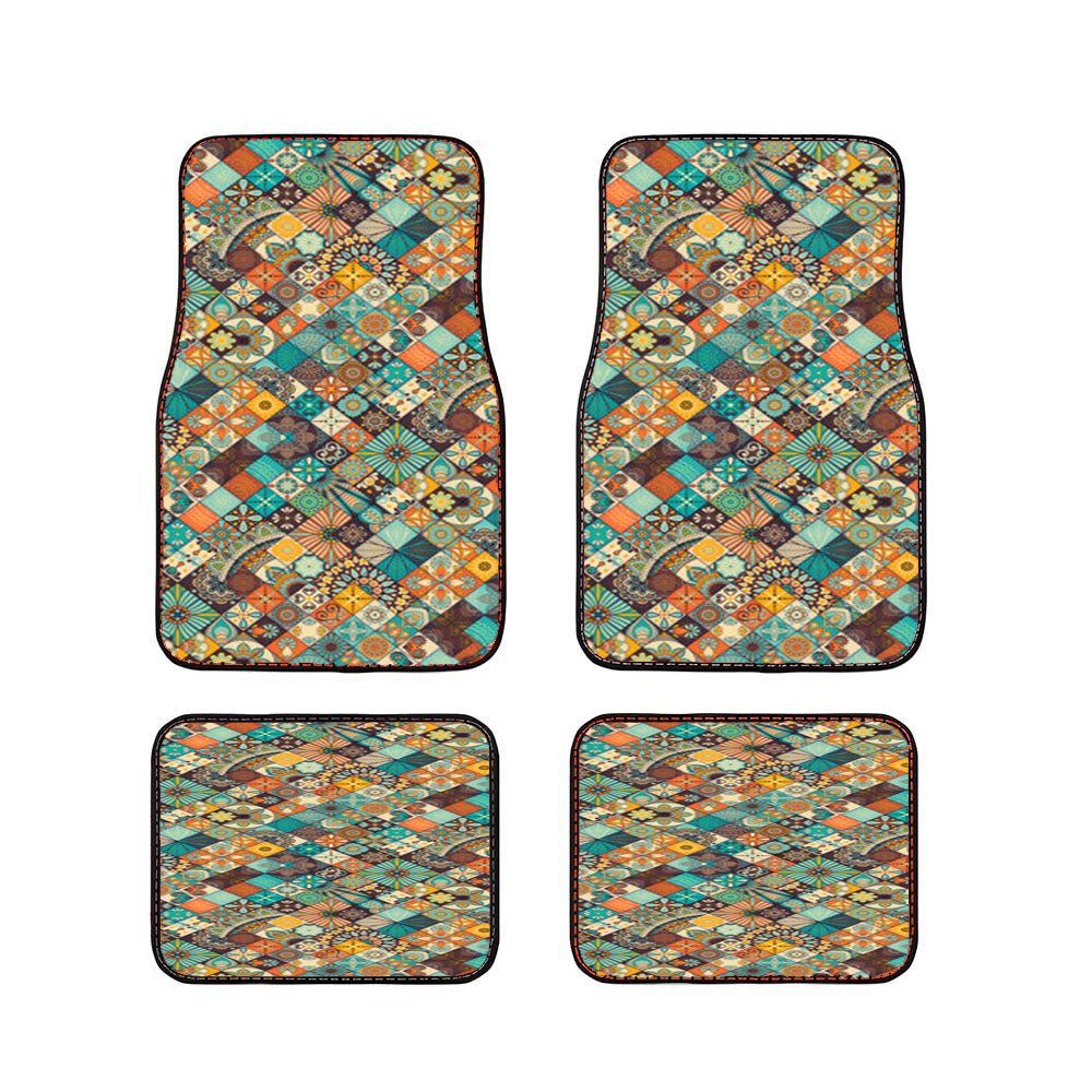 Bohemian Retro Car Floor Mats Accessories