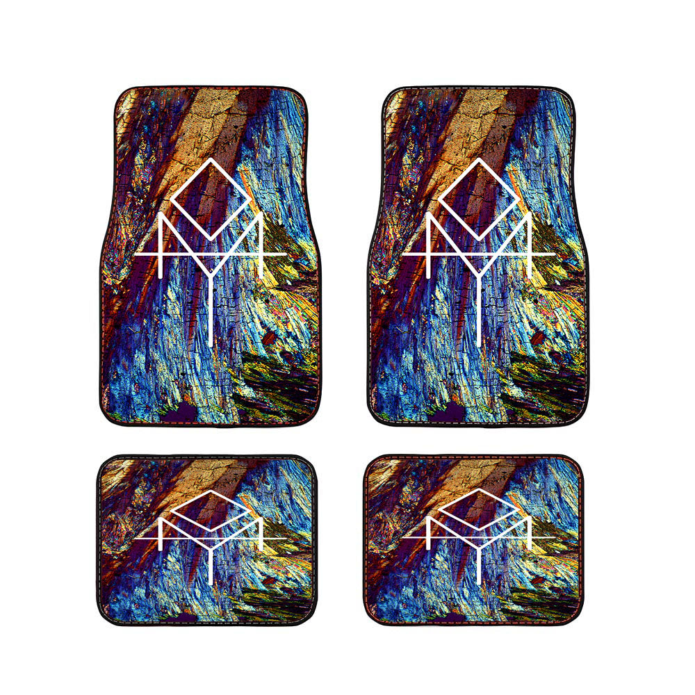 Bohemian Rusted Wood Car Floor Mats Accessories