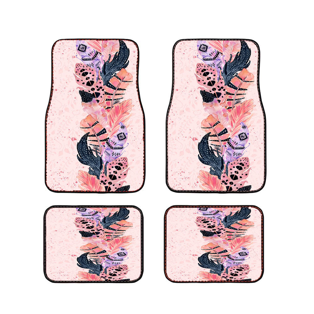 Boho Watercolor Car Floor Mats Accessories
