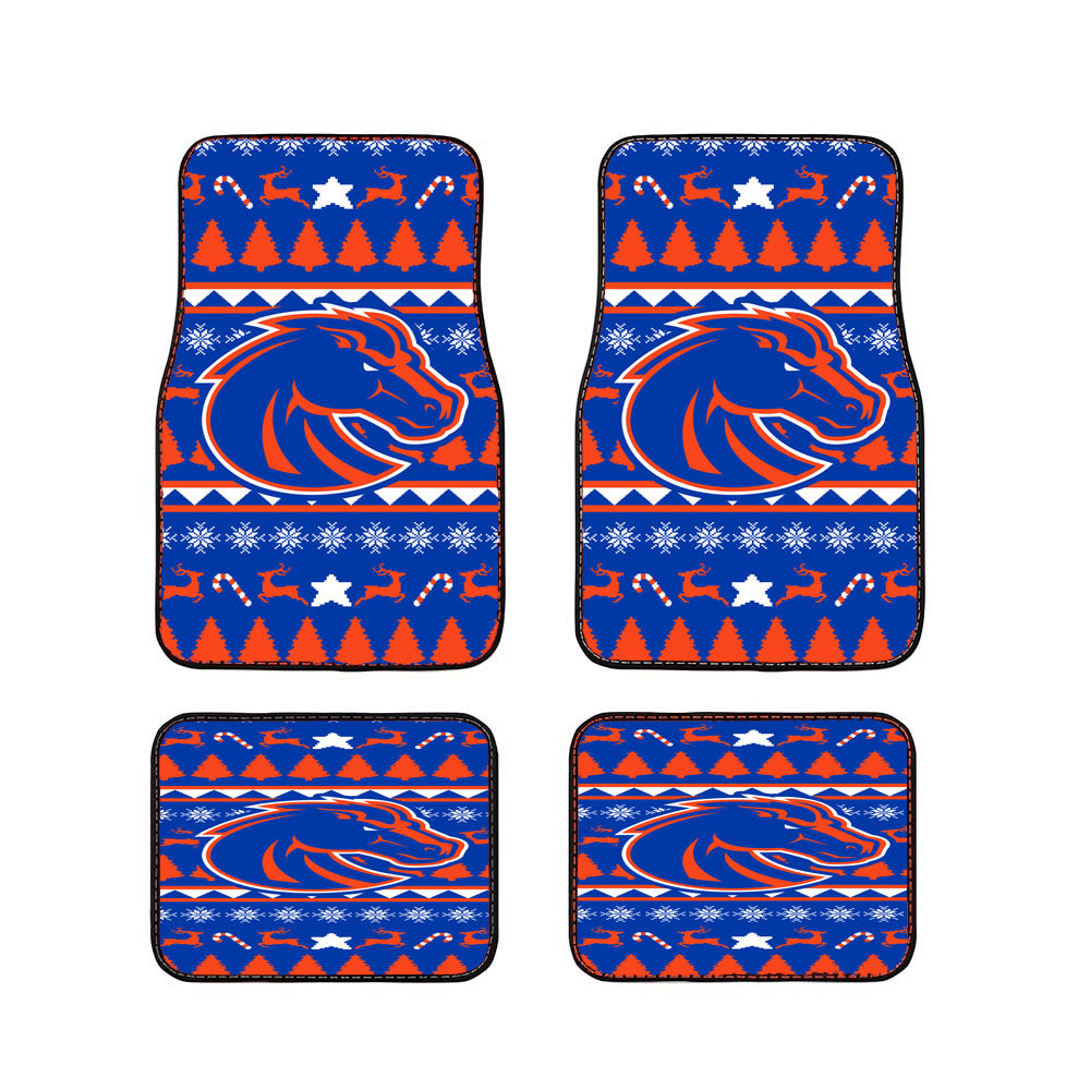 Boise State University Athletics Christmas Sweater Car Floor Mats Accessories