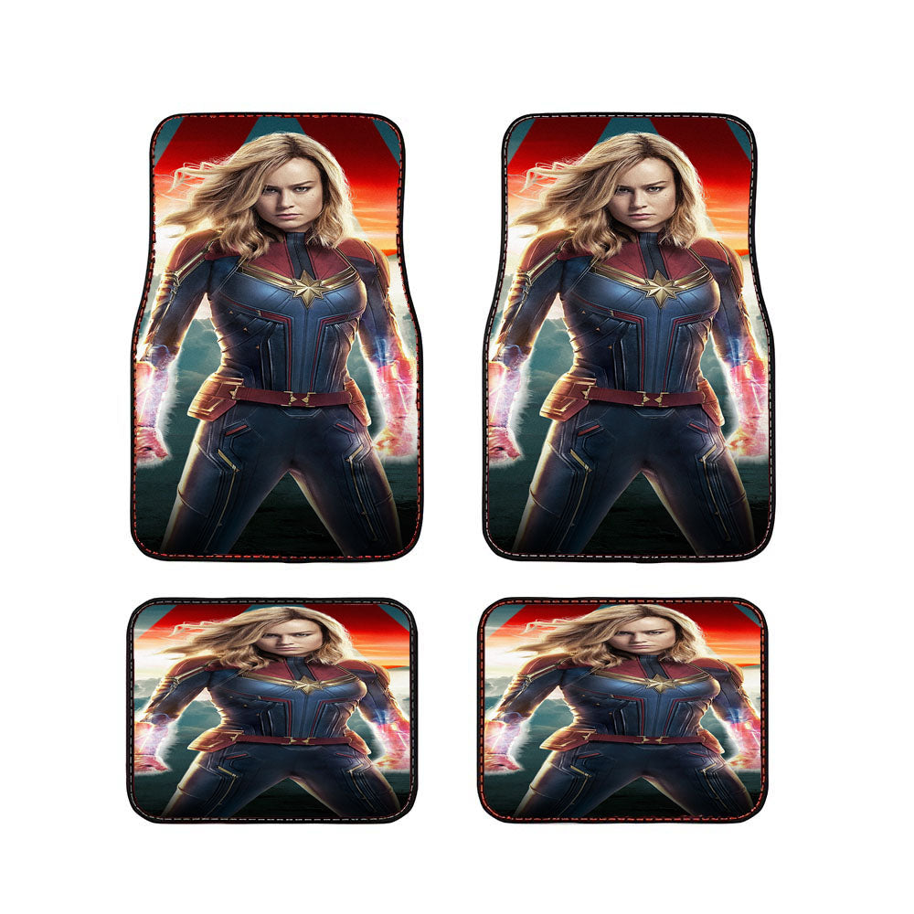 Brie Larson Captain Marvel Car Floor Mats Accessories
