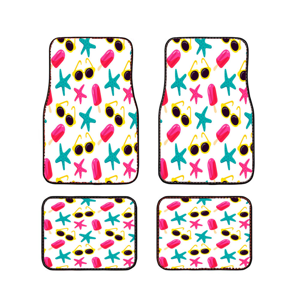 Bright Summer Patterns 04 Car Floor Mats Accessories
