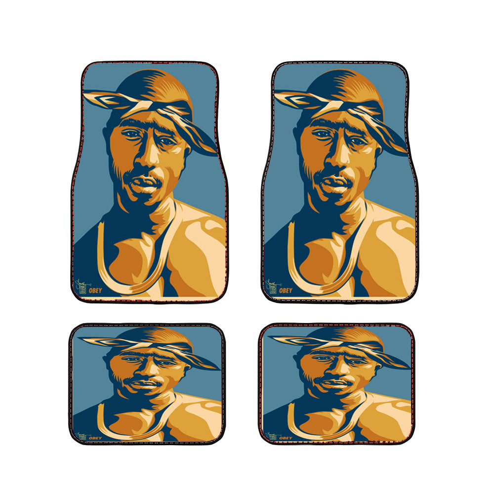 Brown Obey Car Floor Mats Accessories