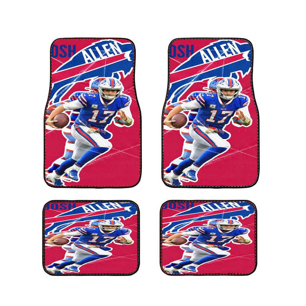 Buffalo Bills Josh Allen Car Floor Mats Accessories