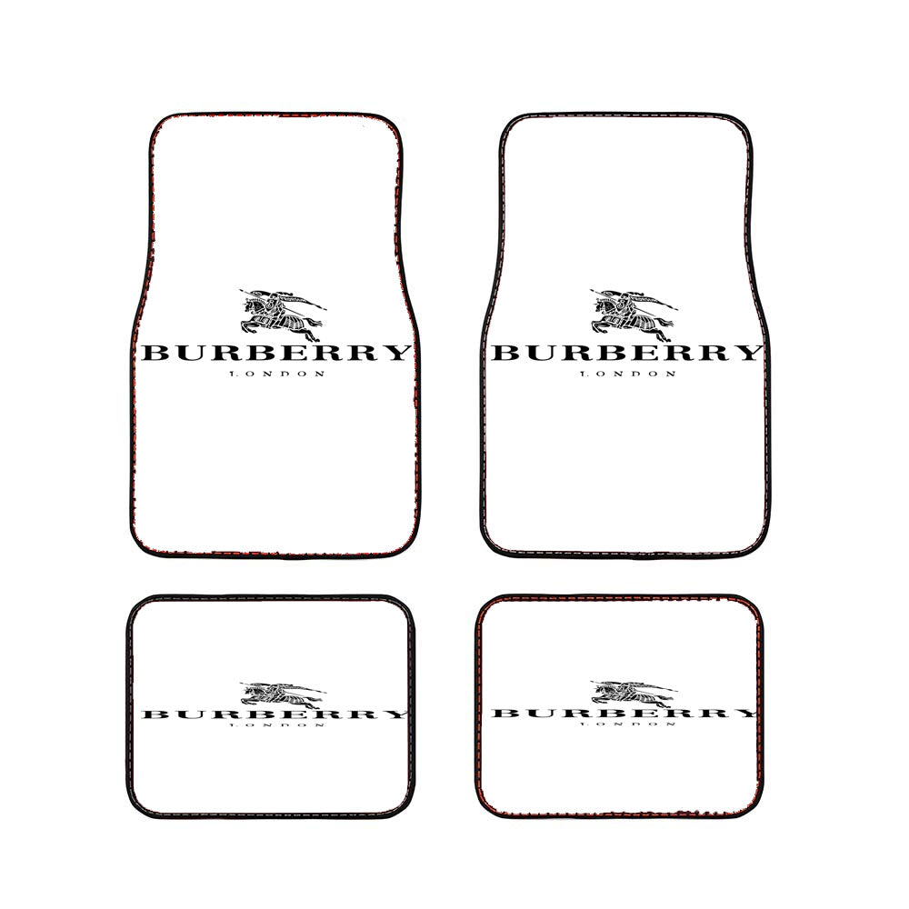 Burberry White Car Floor Mats Accessories