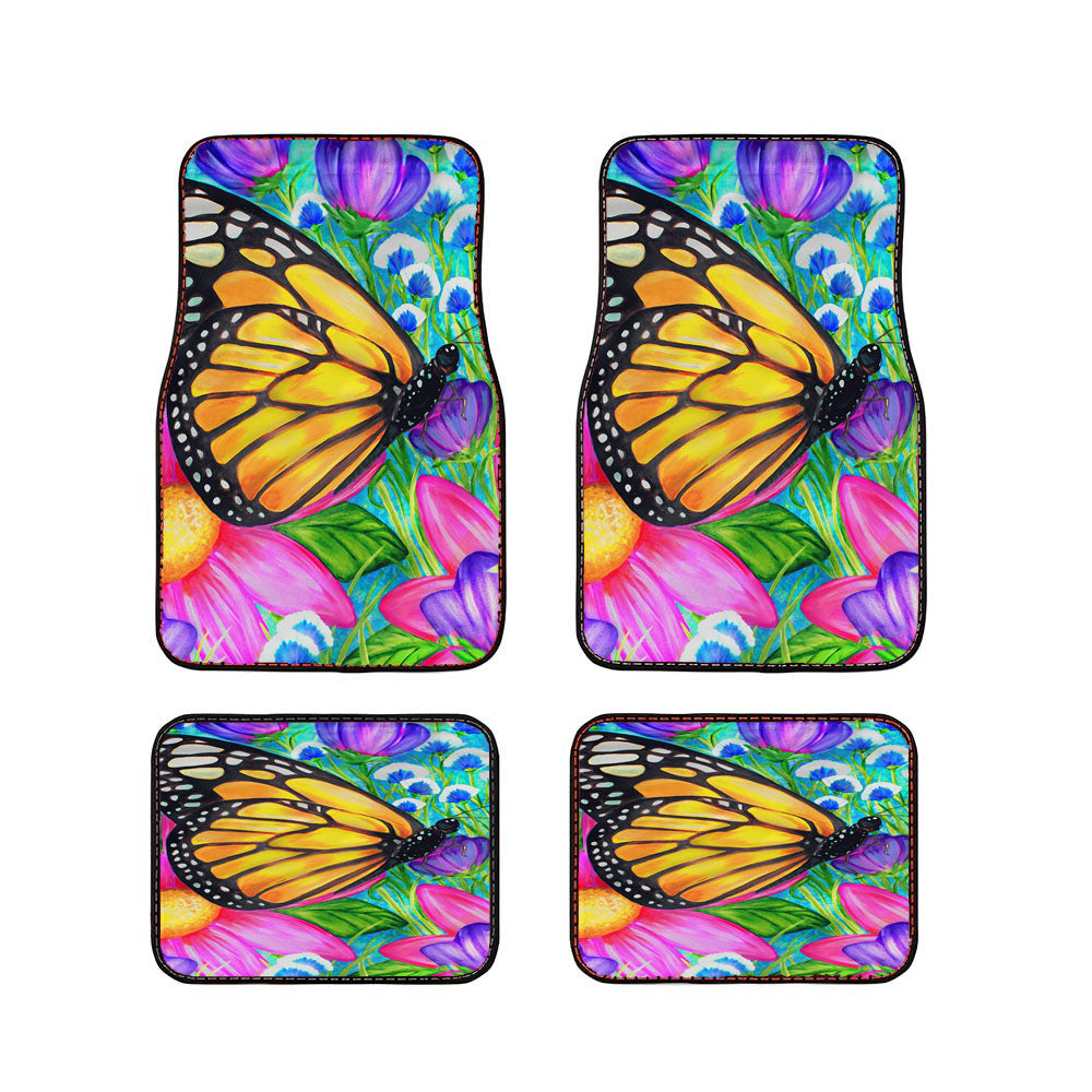 Butterfly Blooms Car Floor Mats Accessories