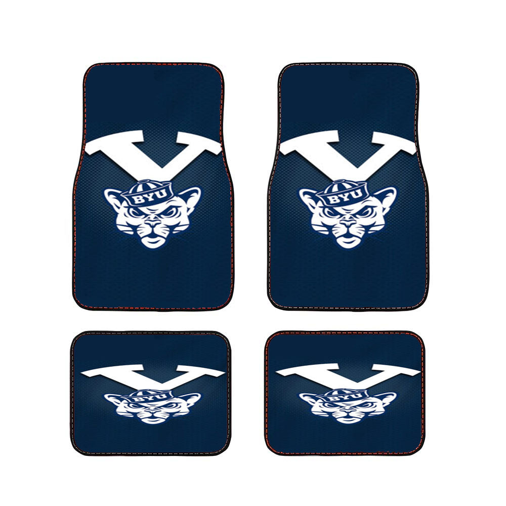 Byu Cougars Logo Car Floor Mats Accessories