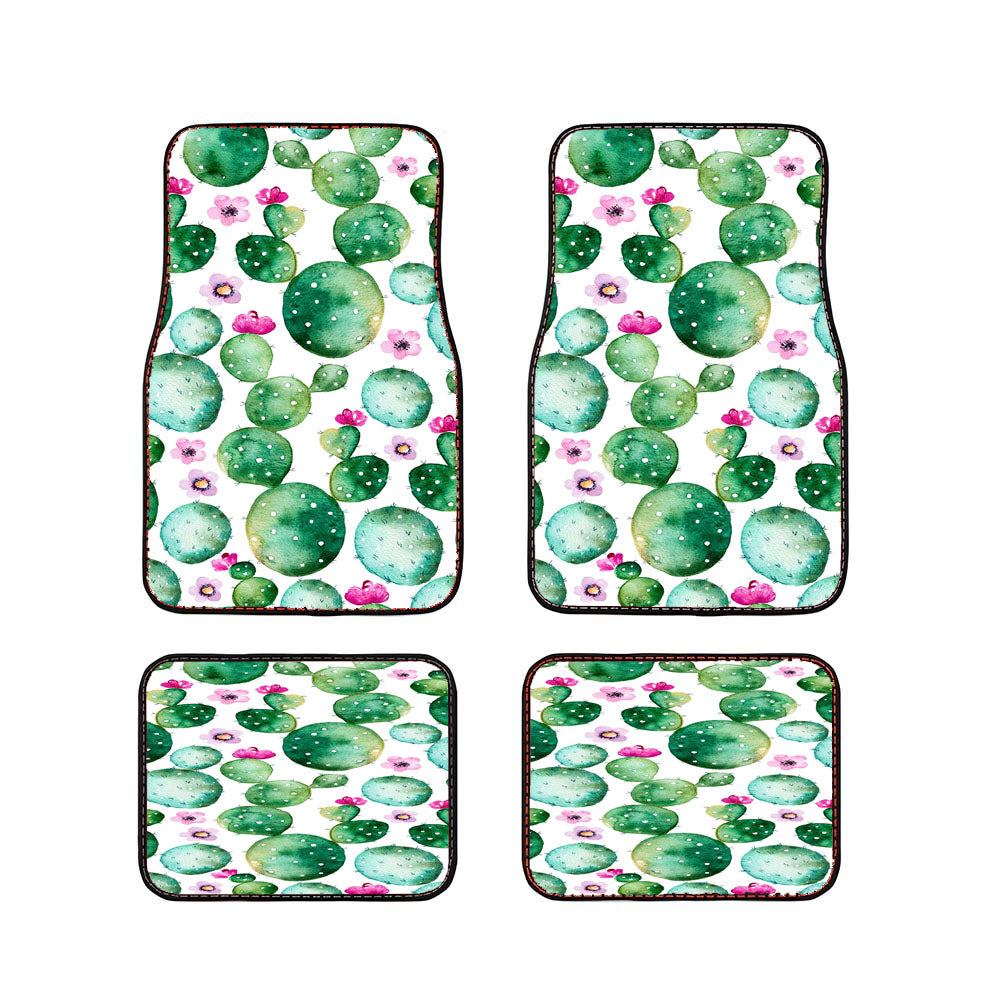 Cactus Pattern Car Floor Mats Accessories