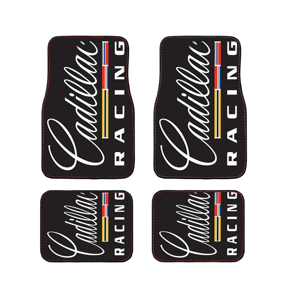 Cadillac Racing Vertical Logo Car Floor Mats Accessories