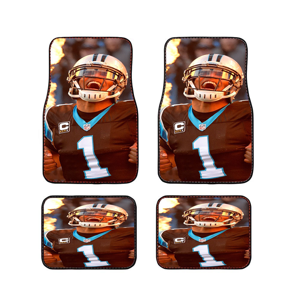 Cam Newton On Fire 2 Car Floor Mats Accessories