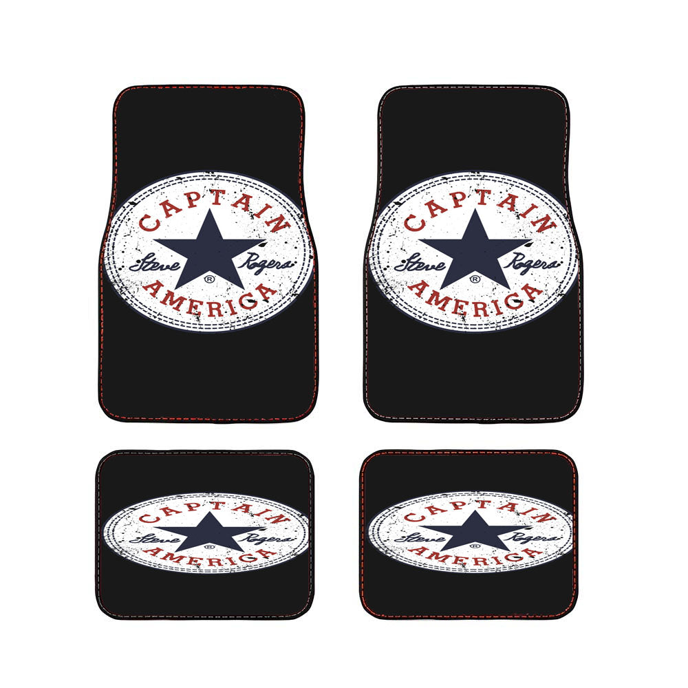 Captain America All Stars Car Floor Mats Accessories