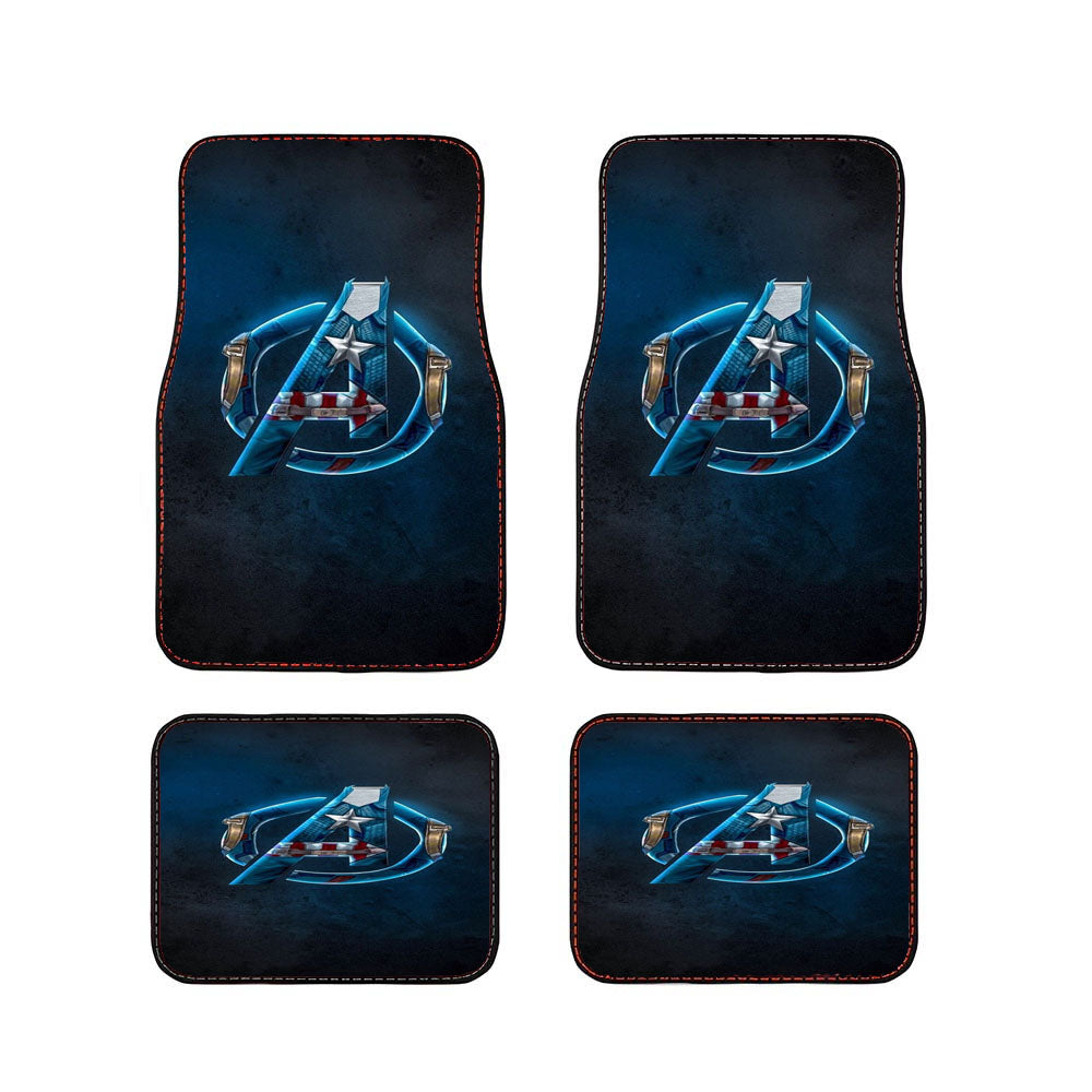 Captain America Avengers Emblem Car Floor Mats Accessories