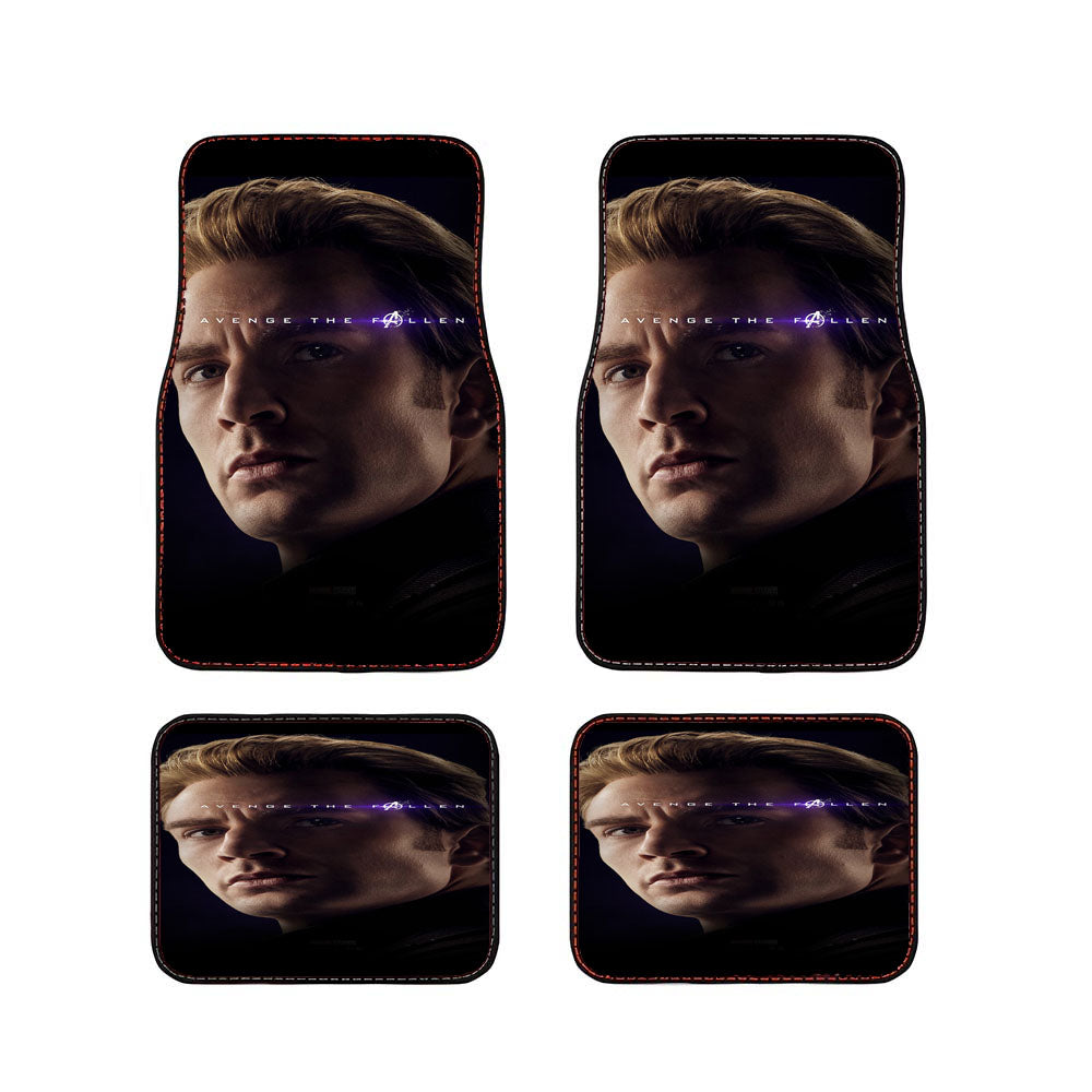 Captain America Avengers Endgame Hero Film Marvel Art Car Floor Mats Accessories