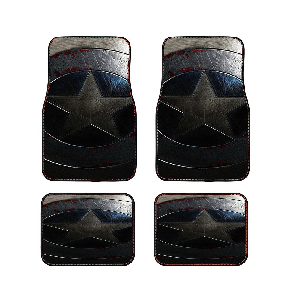 Captain America Avengers Shield Car Floor Mats Accessories