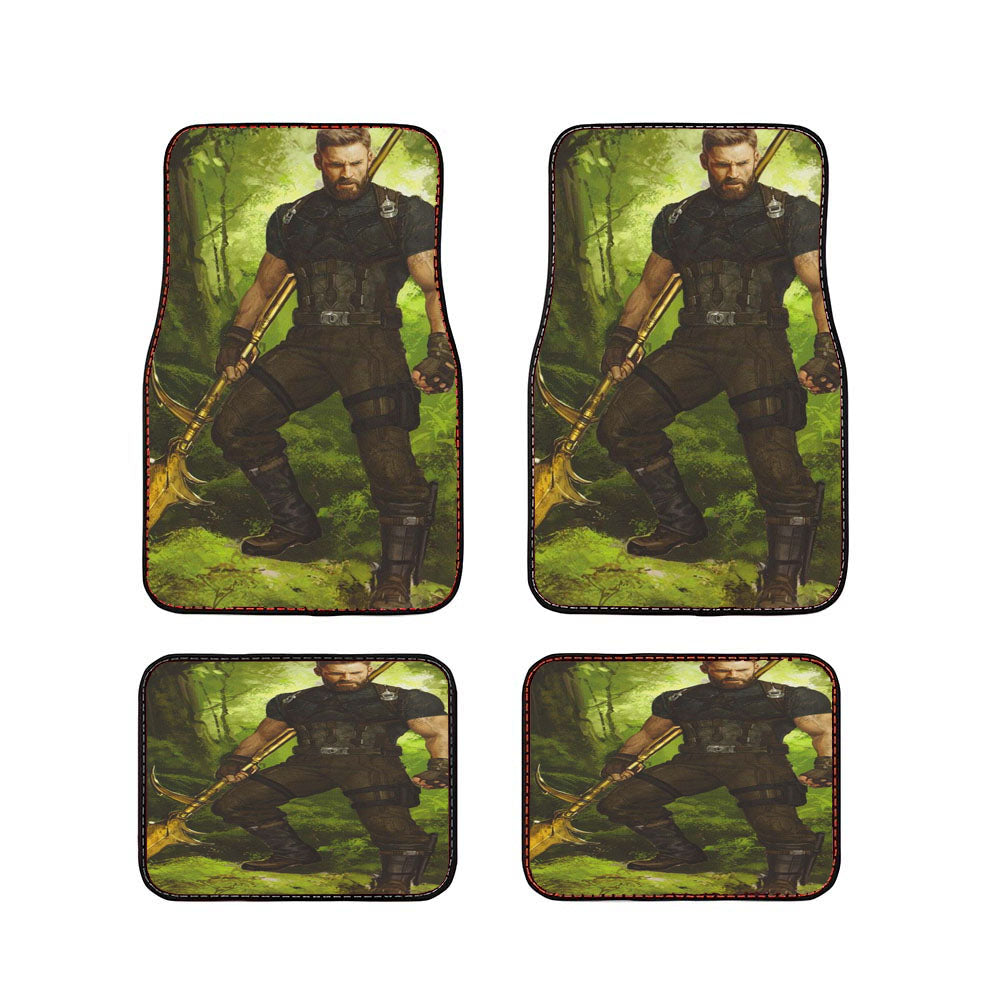 Captain America Best Art Work Car Floor Mats Accessories