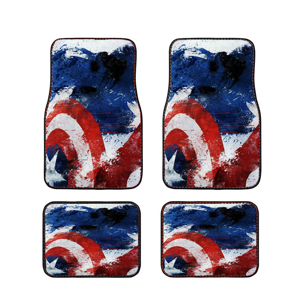 Captain America By Melissa Smith Car Floor Mats Accessories