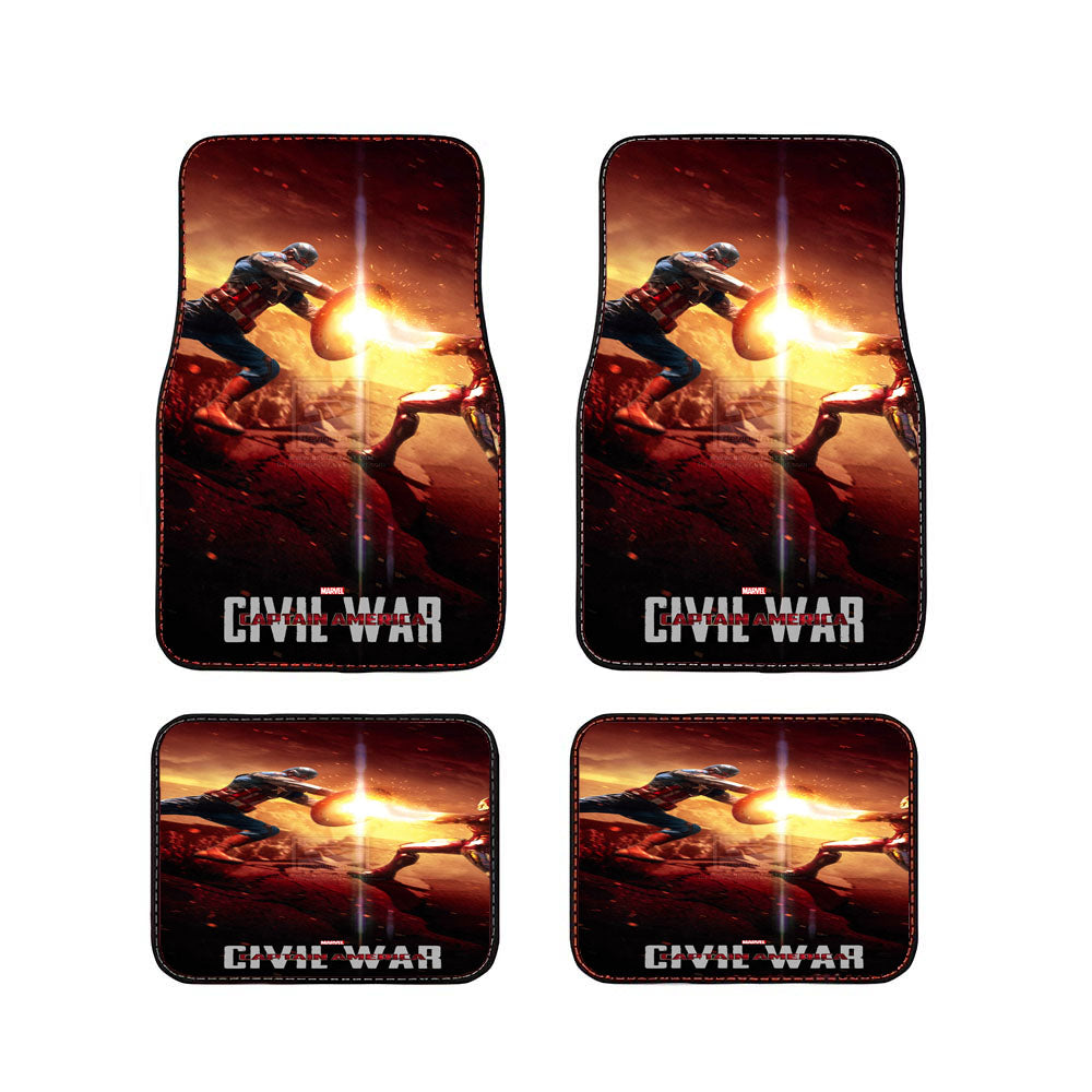 Captain America Civil War Car Floor Mats Accessories
