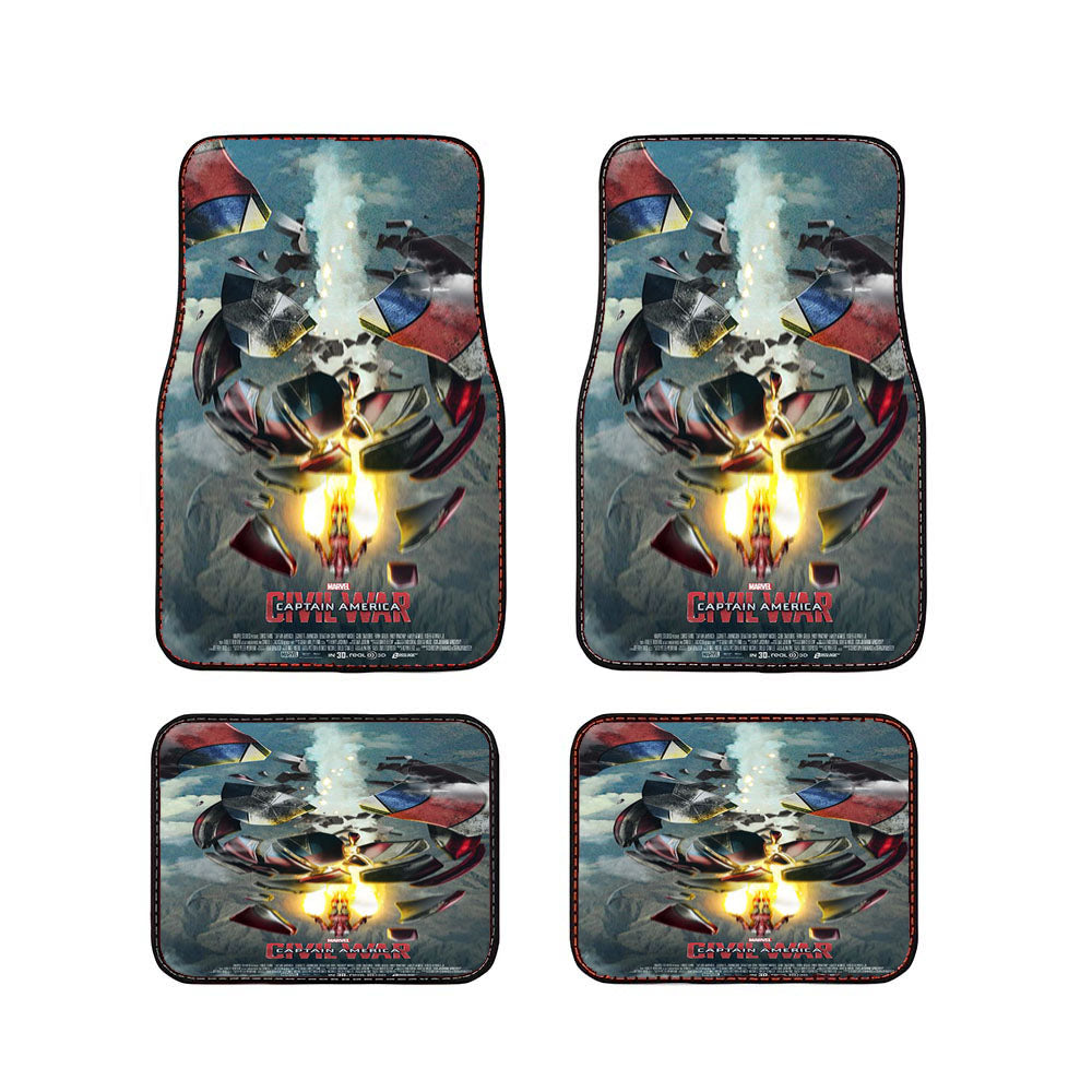 Captain America Civil War Marvel Car Floor Mats Accessories