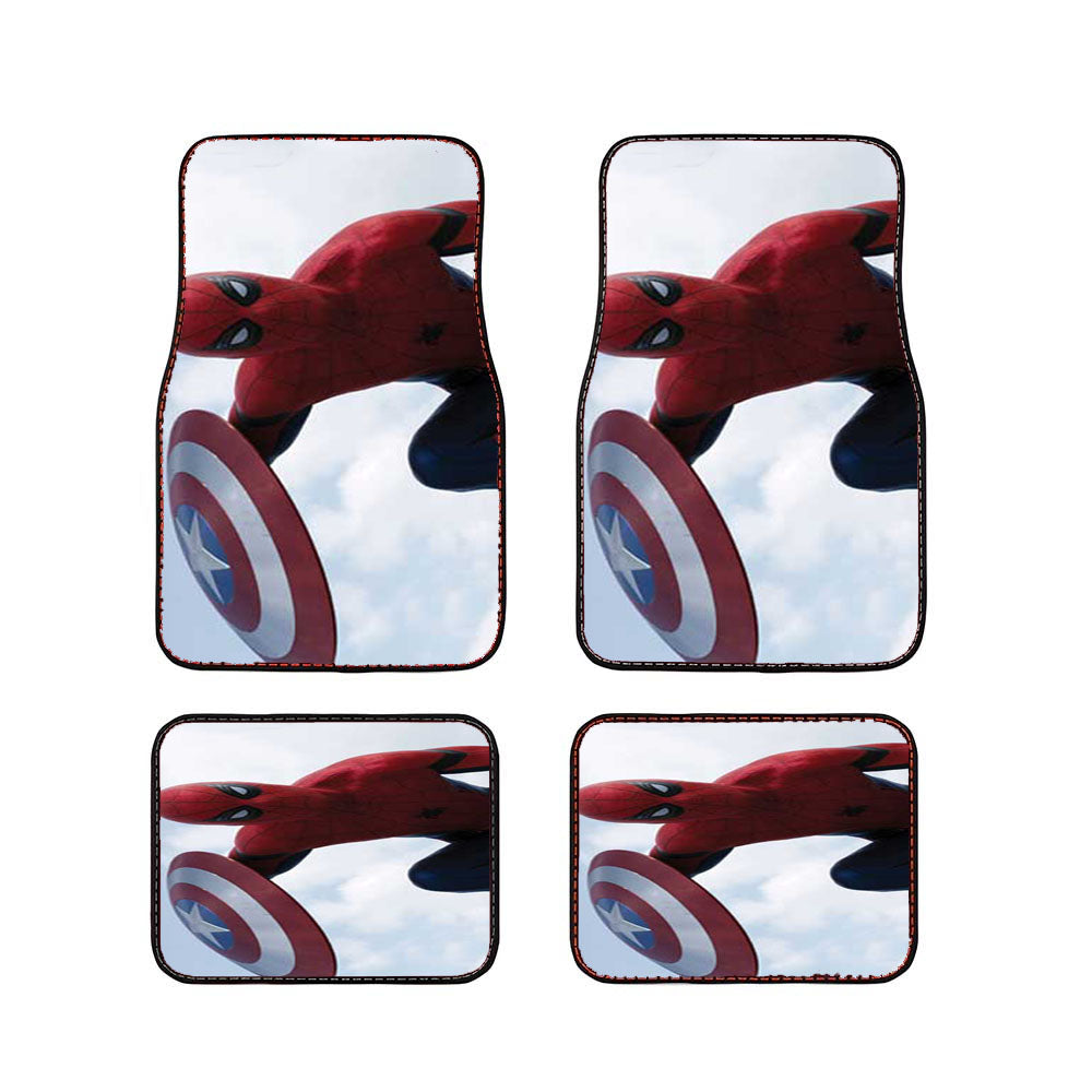 Captain America Civil War Spiderman Car Floor Mats Accessories