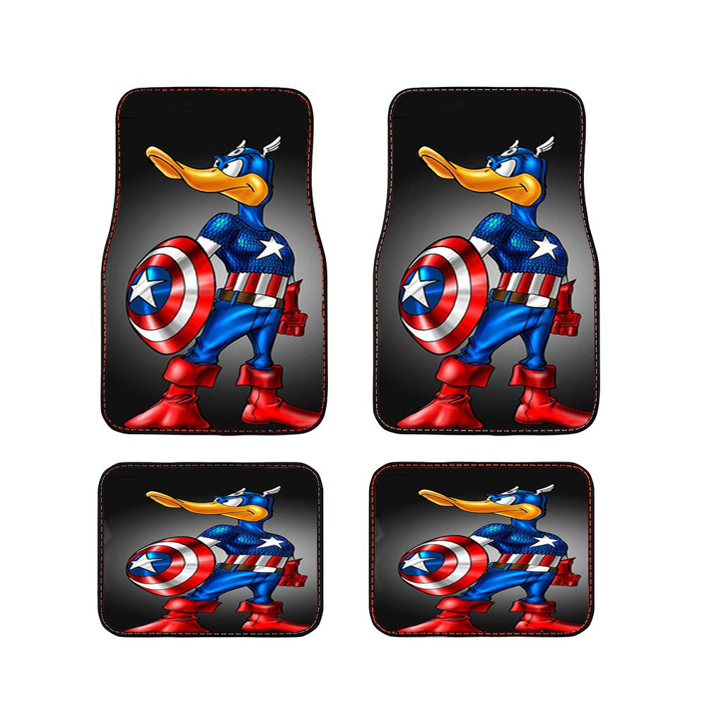 Captain America Daffy Duck Car Floor Mats Accessories