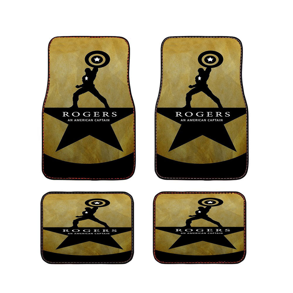 Captain America Hamilton Car Floor Mats Accessories