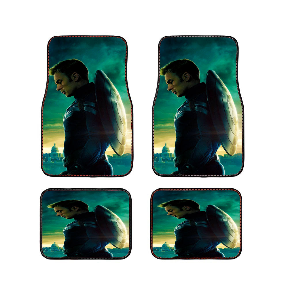 Captain America Hero Car Floor Mats Accessories