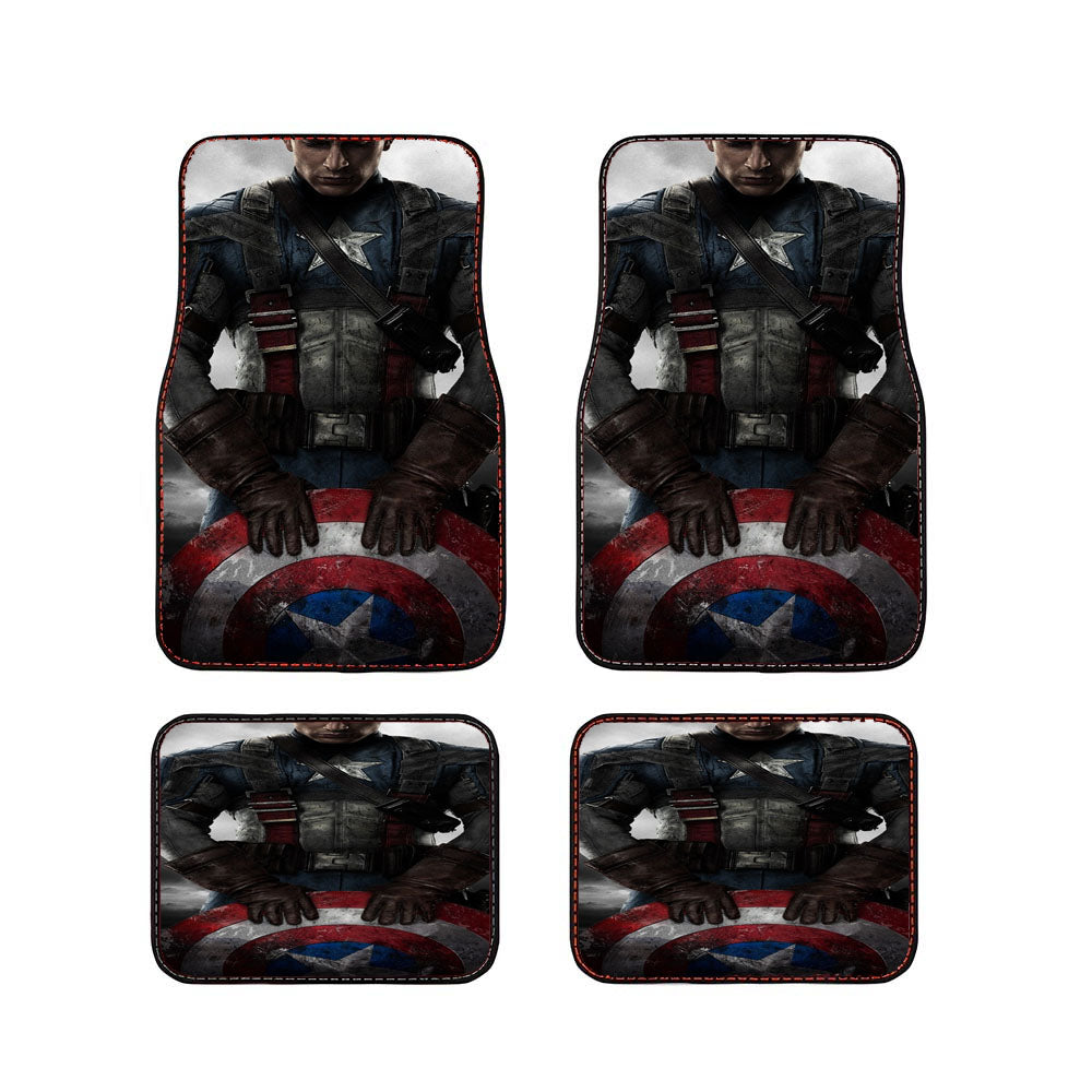 Captain America Marvel Civil War Car Floor Mats Accessories