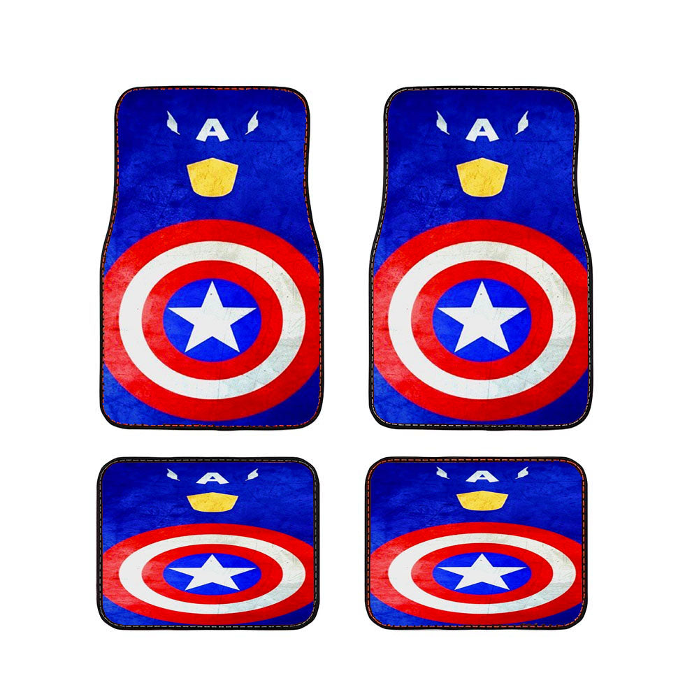 Captain America Marvel Hero Car Floor Mats Accessories