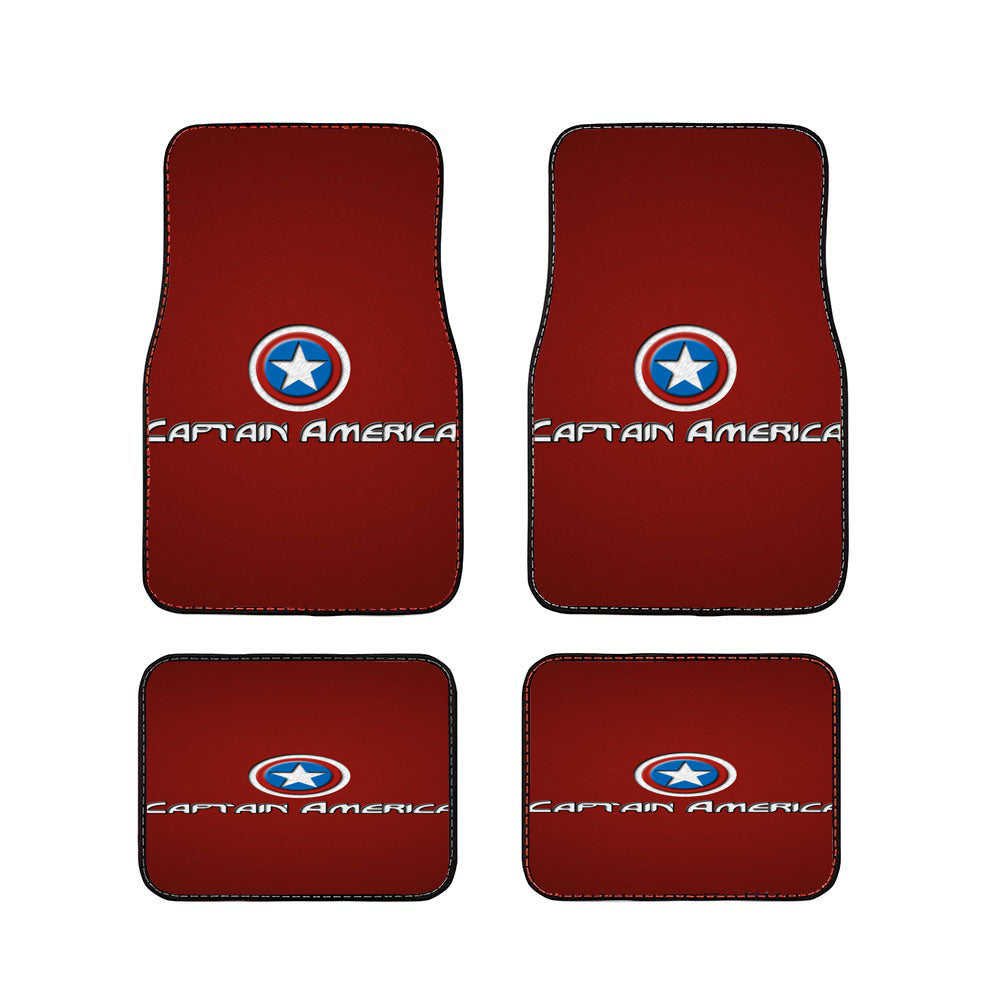 Captain America Marvel Hero Avenger Car Floor Mats Accessories