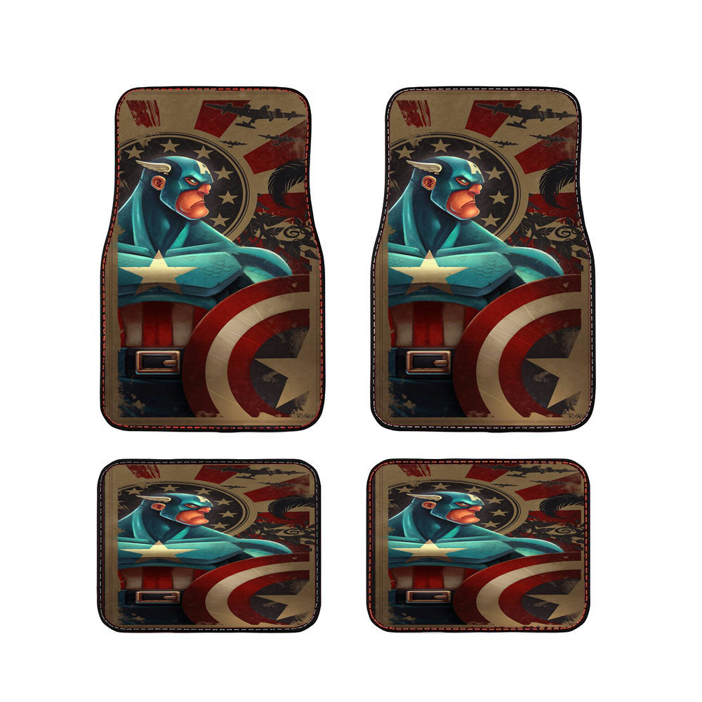 Captain America Marvels Car Floor Mats Accessories