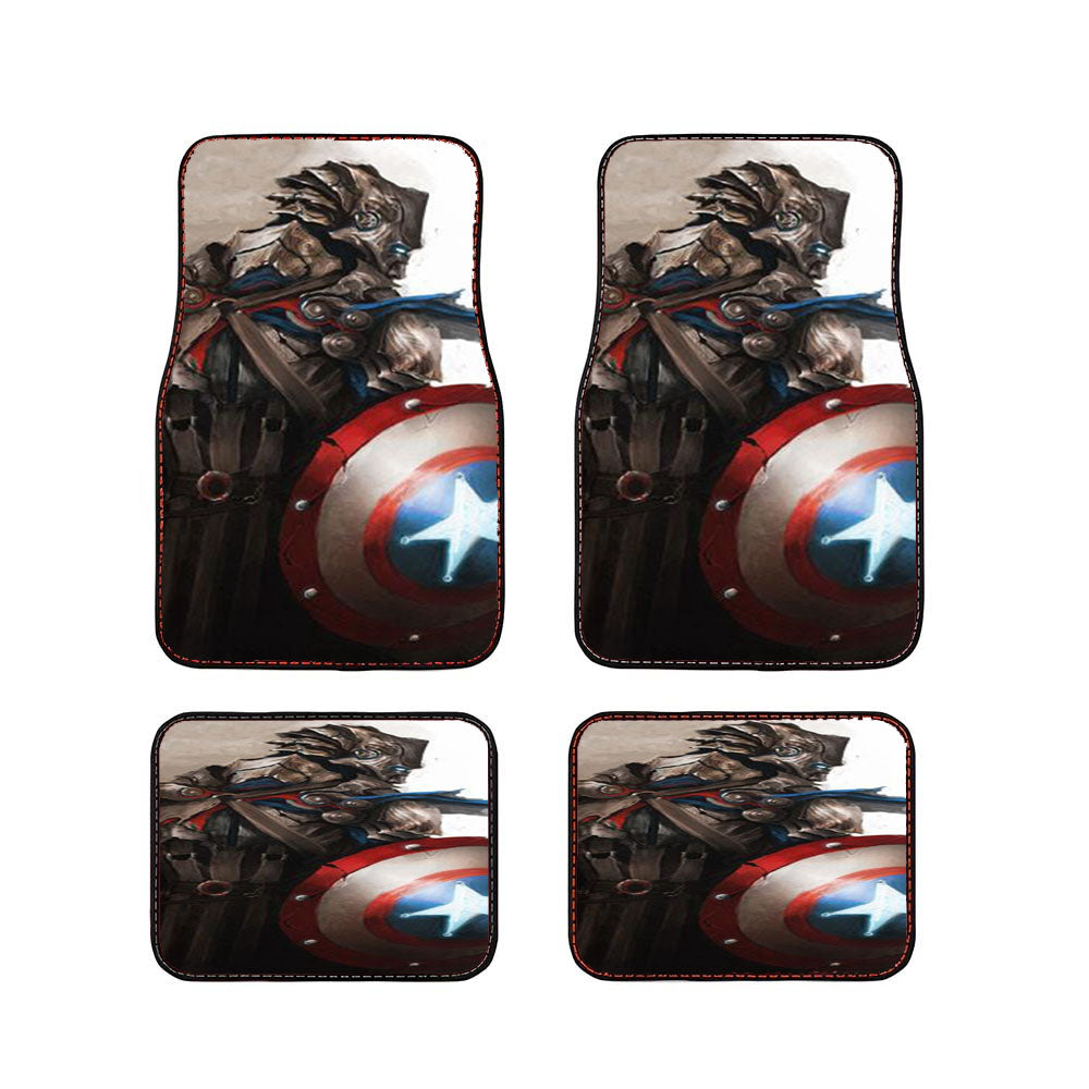 Captain America Medieval Car Floor Mats Accessories