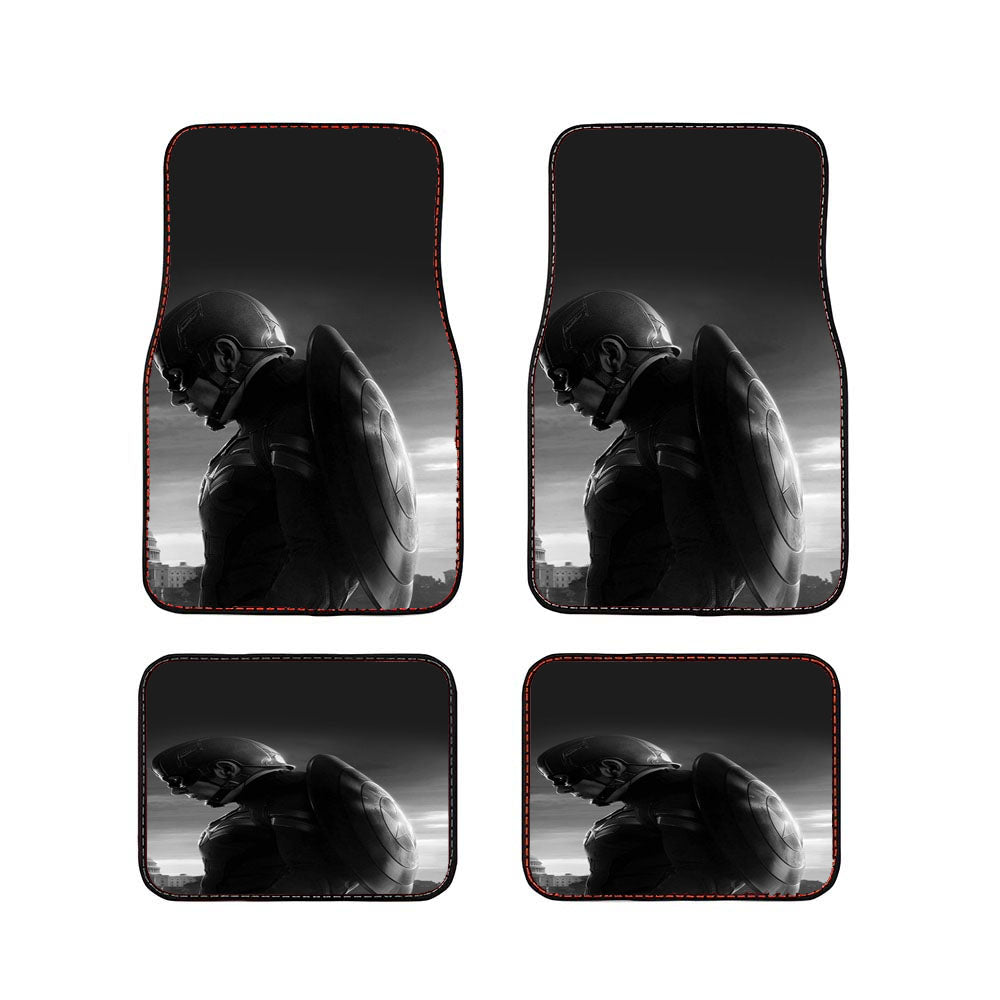 Captain America Sad Car Floor Mats Accessories