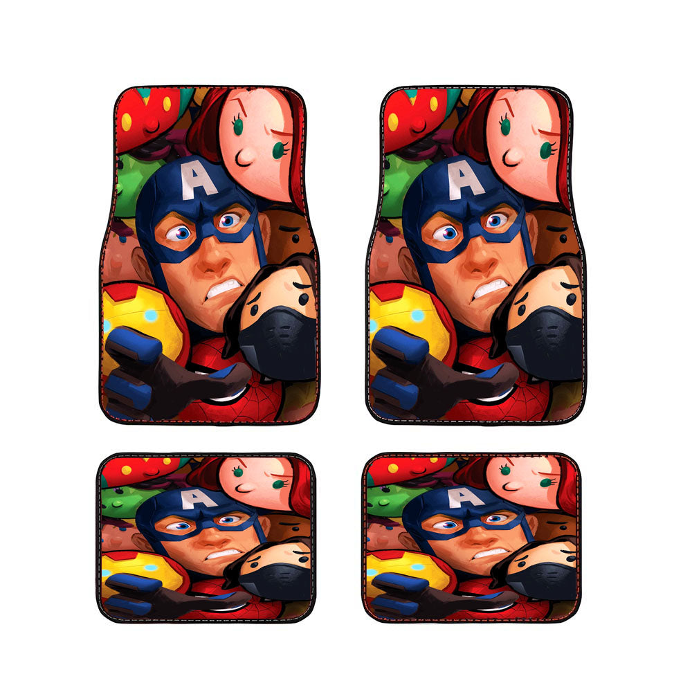 Captain America Steve Rogers 5 Car Floor Mats Accessories