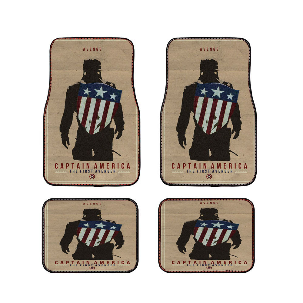 Captain America Te First Avengers Car Floor Mats Accessories