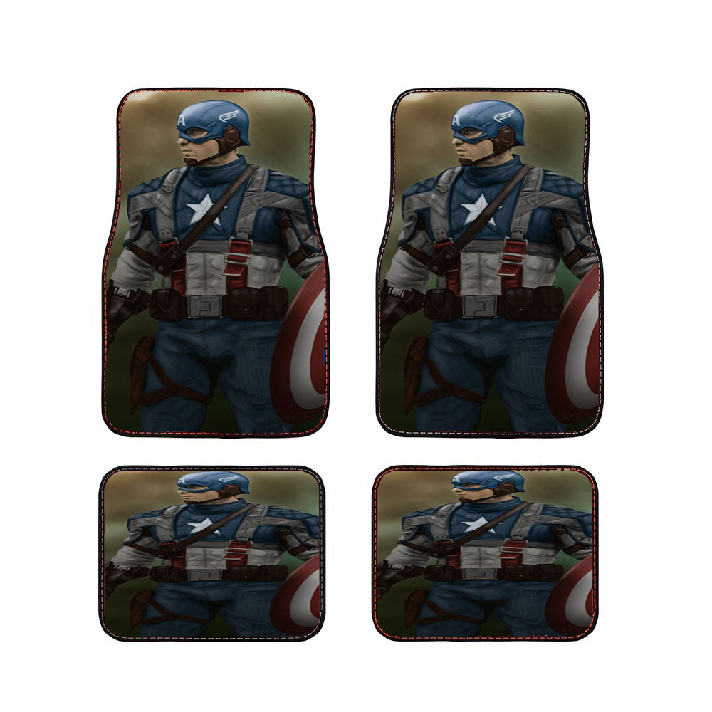 Captain America The First Avenger Car Floor Mats Accessories