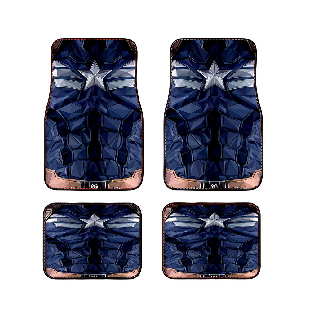 Captain America The First Avenger Art Texture Car Floor Mats Accessories