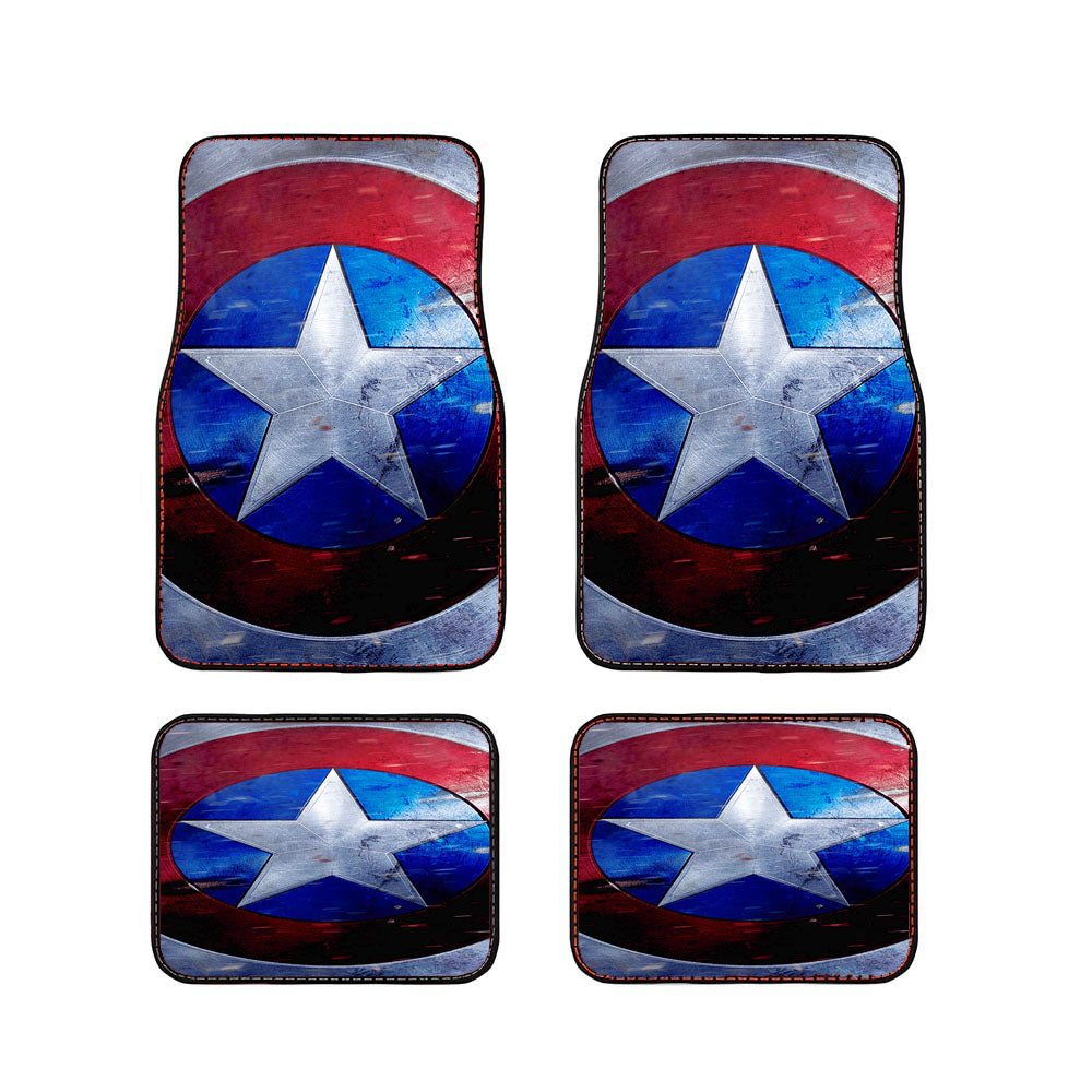 Captain America The First Avenger Shield Car Floor Mats Accessories