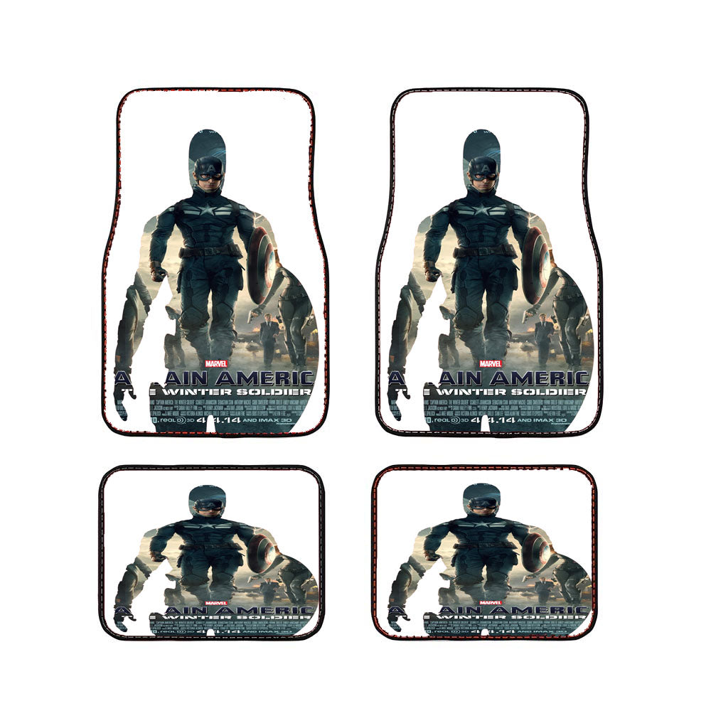 Captain America The Winter Soldier Poster Car Floor Mats Accessories